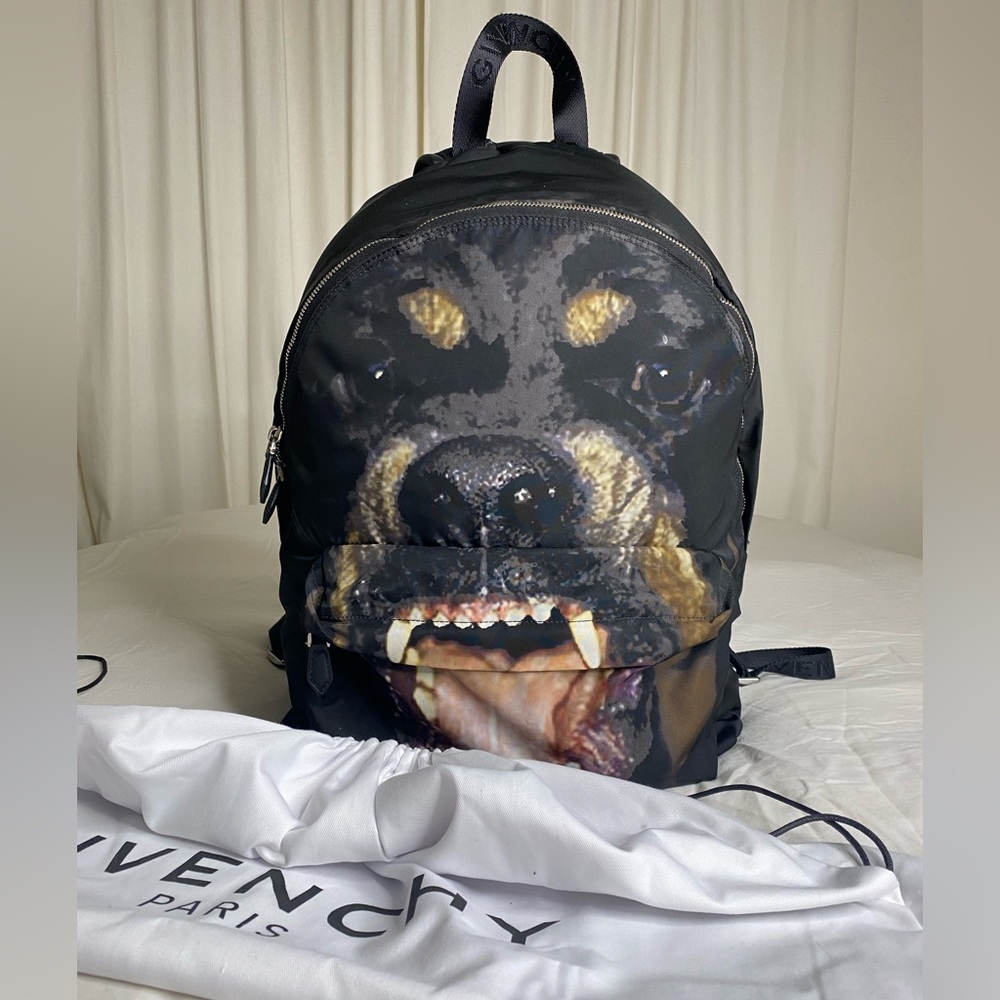 Givenchy Black Rottweiler Backpack
